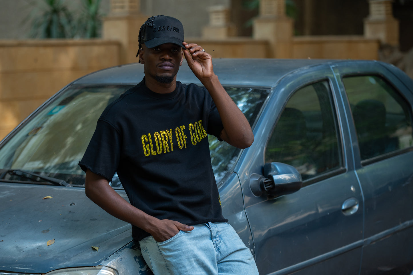 Glory Of God - Yellow and Black Tee Shirt