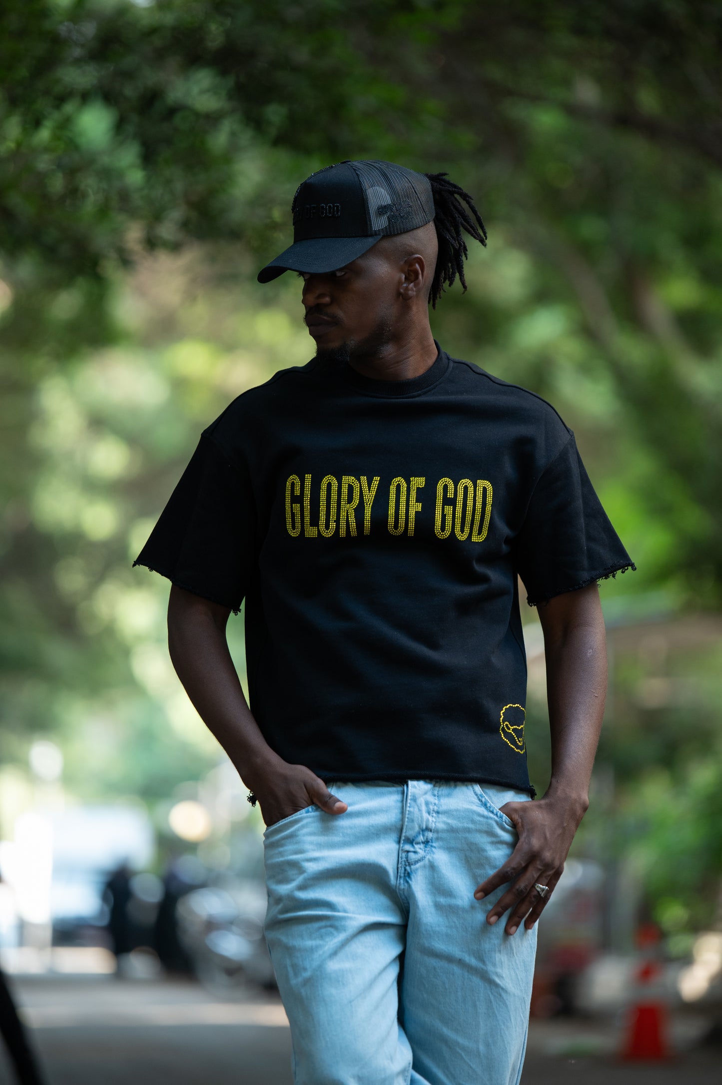 Glory Of God - Yellow and Black Tee Shirt