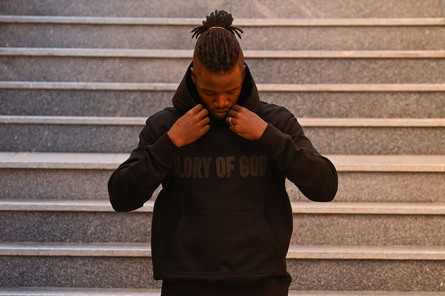 Glory of God Oversized Hoodie - All Black