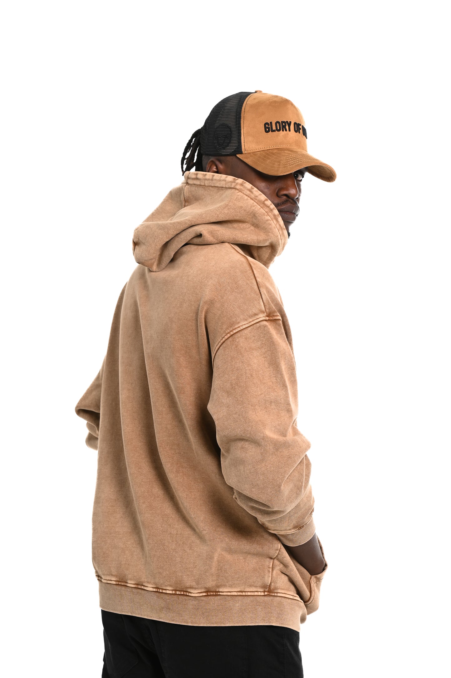 Glory of God Oversized Hoodie - Rich Brown