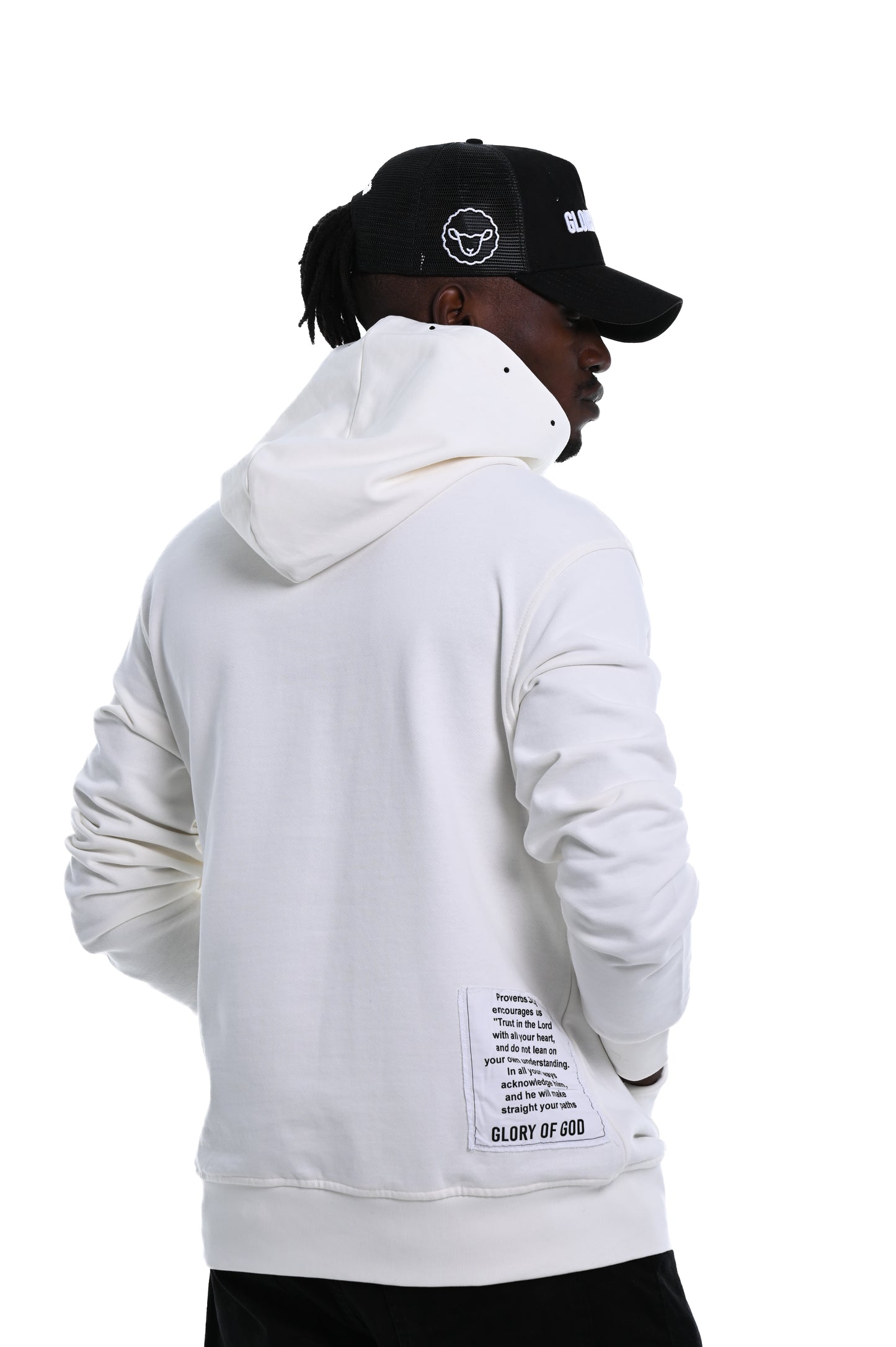 Glory of God Oversized Hoodie - White