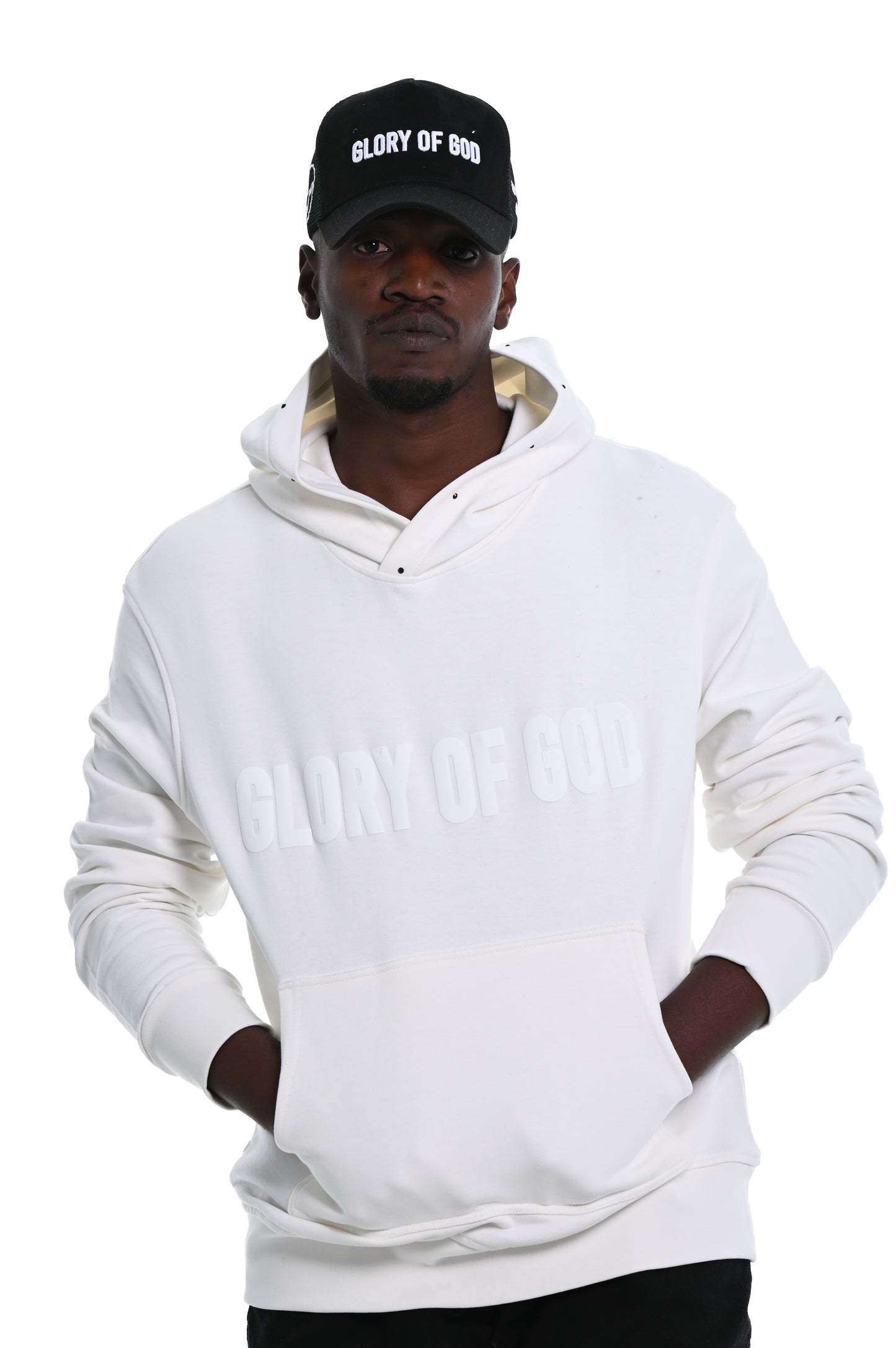 Glory of God Oversized Hoodie - White