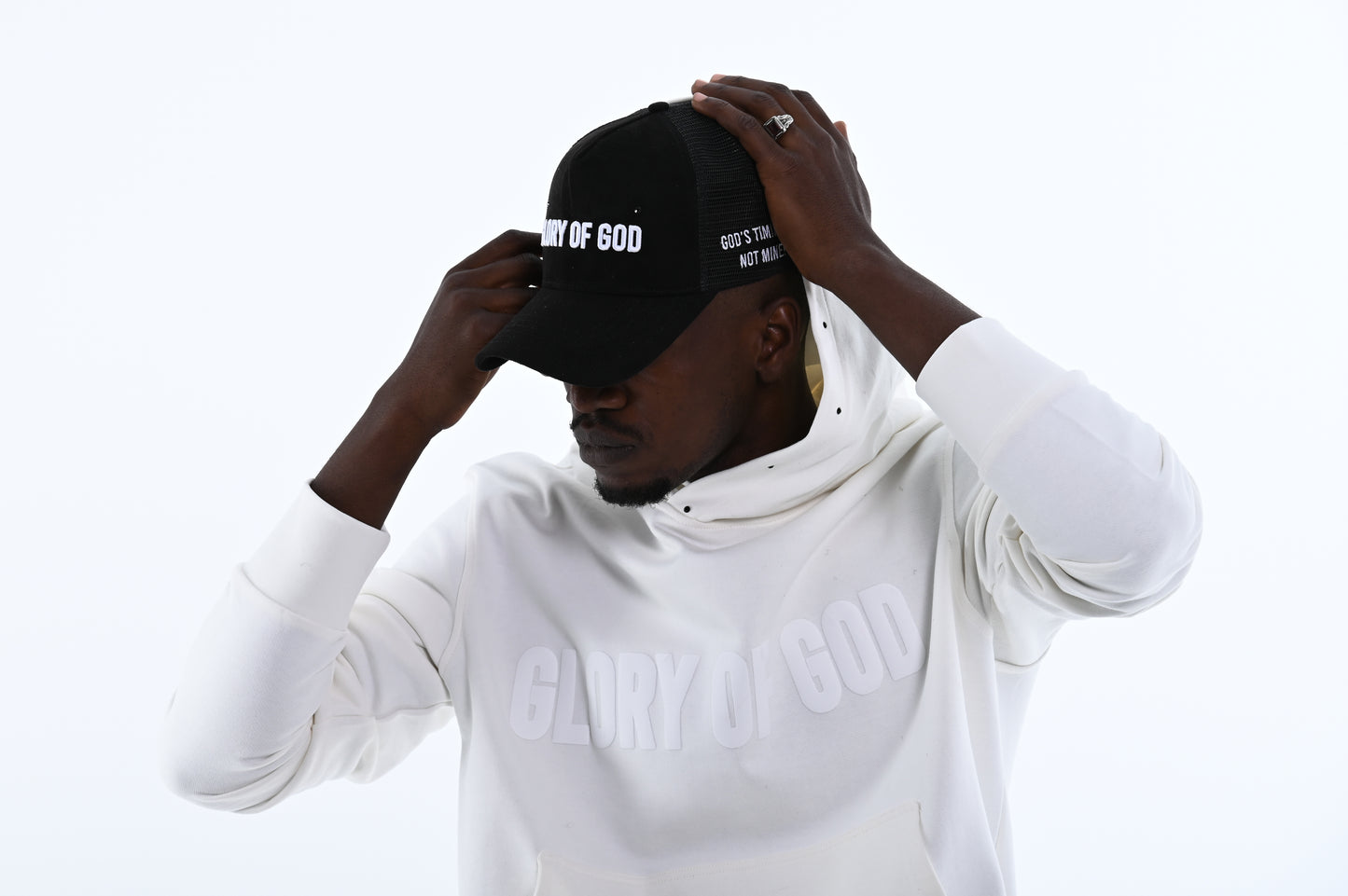 Glory of God Oversized Hoodie - White