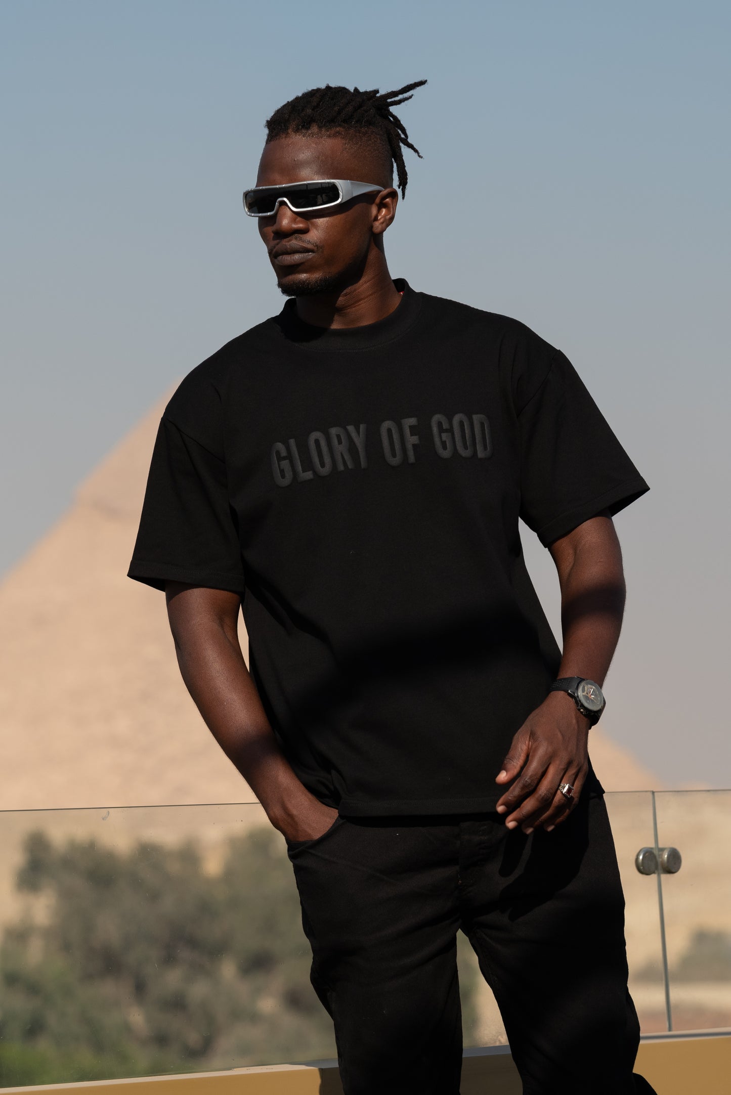 Glory of God Oversized T-Shirt - Ultra-Soft Cotton in Timeless Black