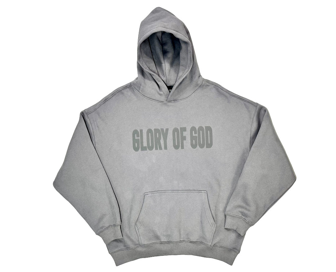 Glory of God Ultra-Soft Cotton Hoodie - Premium Comfort in Classic Grey