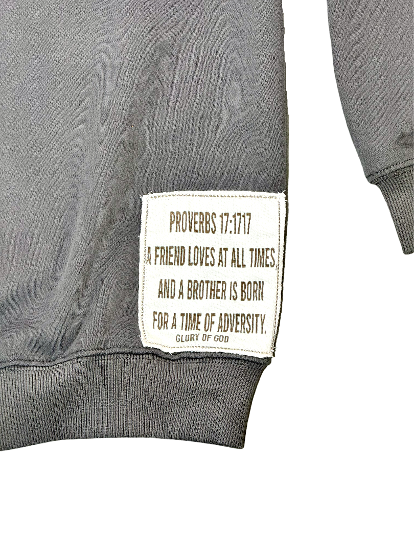 Glory of God Ultra-Soft Cotton Hoodie - Premium Comfort in Classic Grey