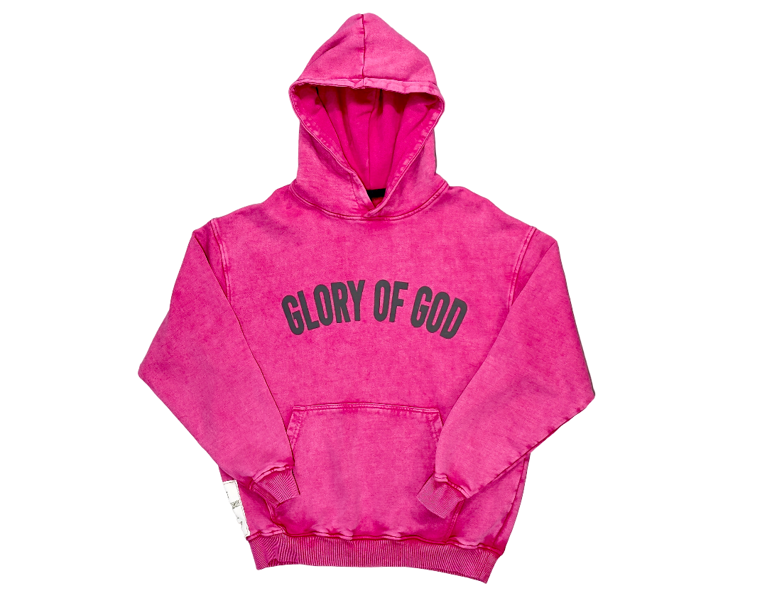 Glory of God Oversized Hoodie - Pink, Ultra-Soft Cotton, Premium Quality