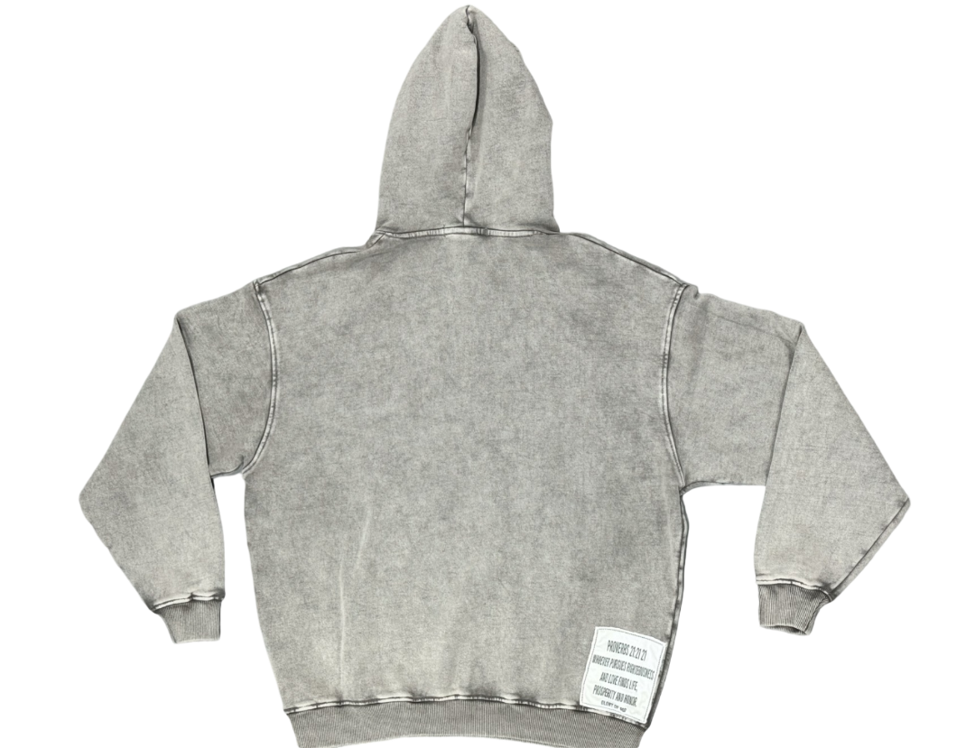 Glory of God Oversized Hoodie - Luxuriously Soft Cotton in Elegant Grey