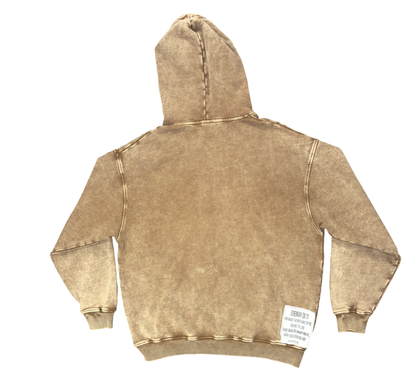 Glory of God Oversized Hoodie - Rich Brown Comfort in Soft Cotton